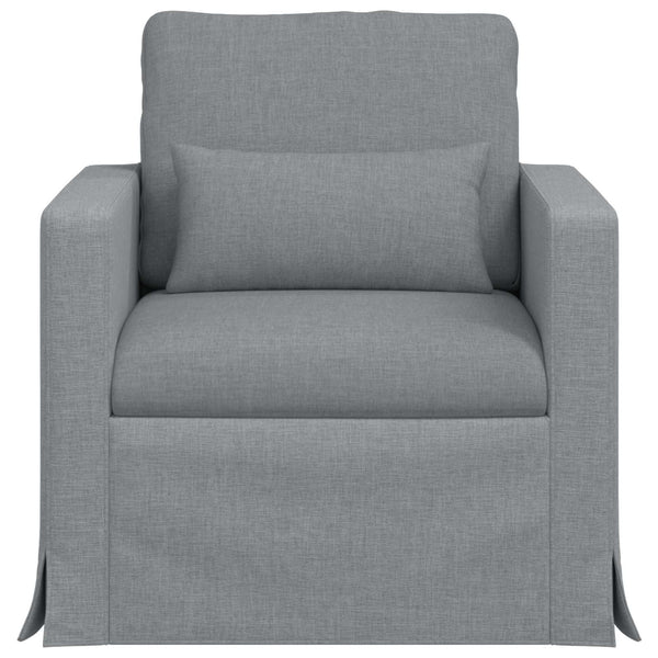 Hellgraues Stoffsofa 78x78x80 cm