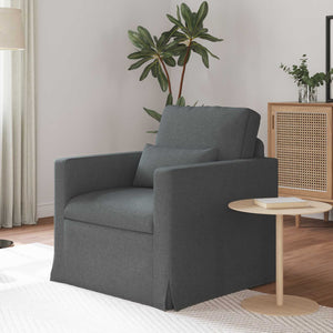 Dunkelgraues Stoffsofa 78x78x80cm