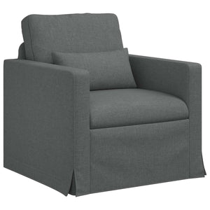 Dunkelgraues Stoffsofa 78x78x80cm