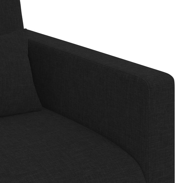 Schwarzes Stoffsofa 78x78x80cm