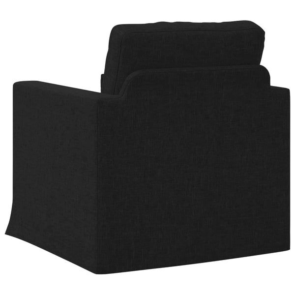 Schwarzes Stoffsofa 78x78x80cm