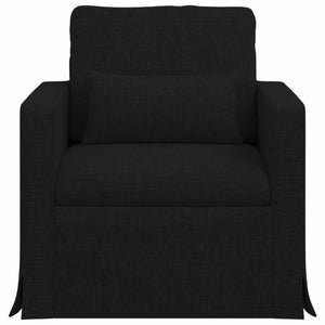 Schwarzes Stoffsofa 78x78x80cm