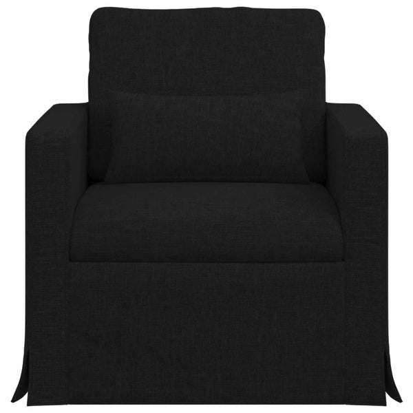 Schwarzes Stoffsofa 78x78x80cm