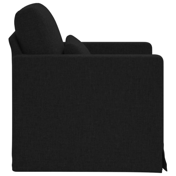 Schwarzes Stoffsofa 78x78x80cm