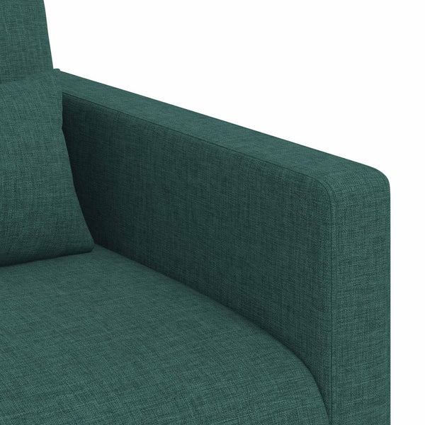 Dunkelgrünes Stoffsofa 78x78x80cm