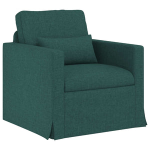 Dunkelgrünes Stoffsofa 78x78x80cm