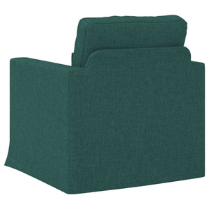 Dunkelgrünes Stoffsofa 78x78x80cm