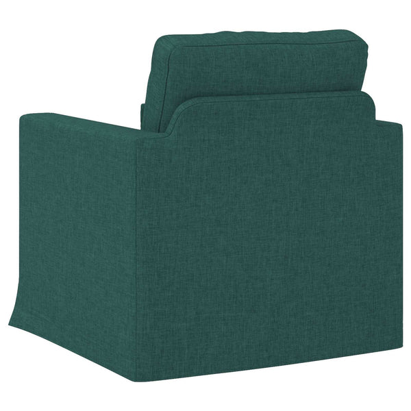 Dunkelgrünes Stoffsofa 78x78x80cm