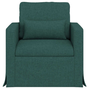 Dunkelgrünes Stoffsofa 78x78x80cm
