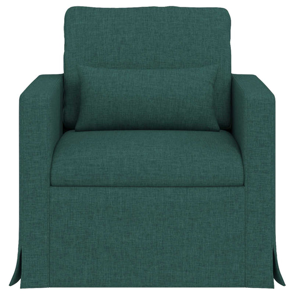 Dunkelgrünes Stoffsofa 78x78x80cm