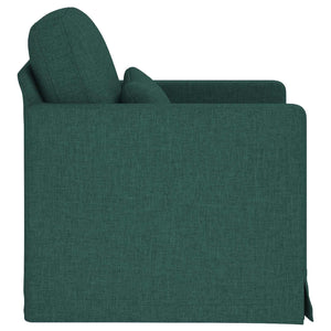Dunkelgrünes Stoffsofa 78x78x80cm