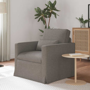 Taupe Sofa Stoff 78x78x80cm