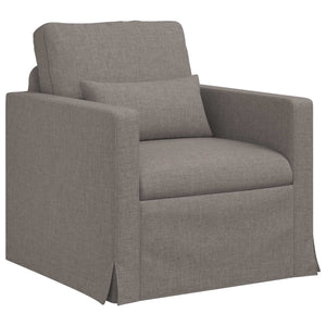 Taupe Sofa Stoff 78x78x80cm