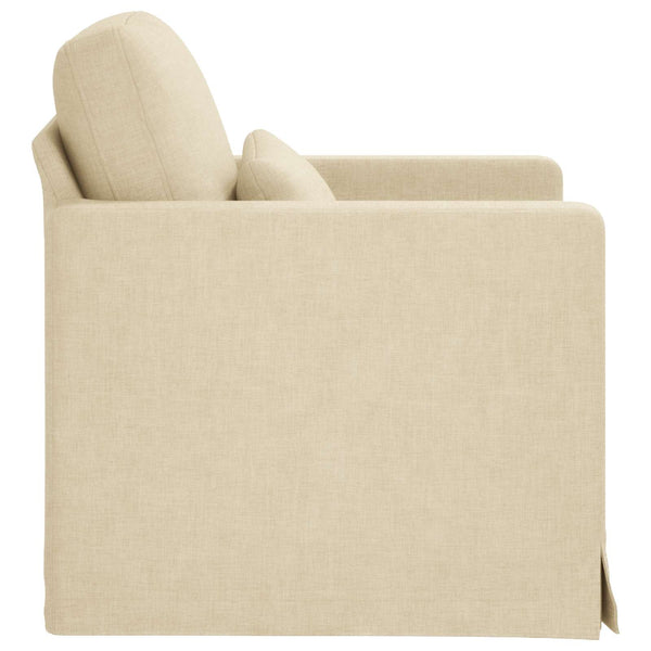 vidaXL Canapé crème 78 x 78 x 80 cm Tissu