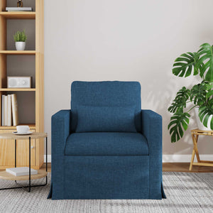 Blaues Stoffsofa 78x78x80 cm