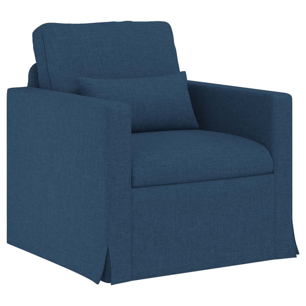 Blaues Stoffsofa 78x78x80 cm