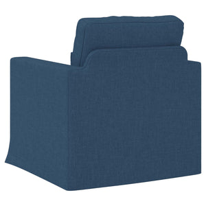 Blaues Stoffsofa 78x78x80 cm