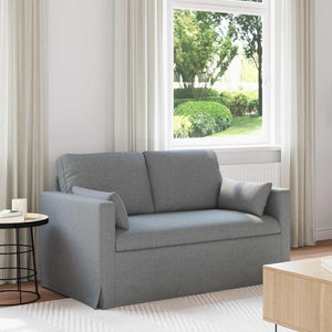Hellgraues Stoffsofa 139 cm