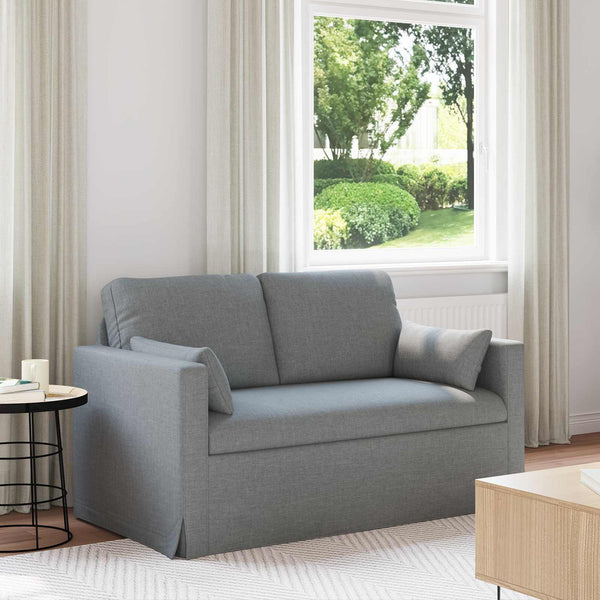 Hellgraues Stoffsofa 139 cm