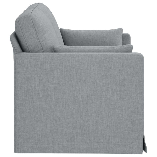 Hellgraues Stoffsofa 139 cm