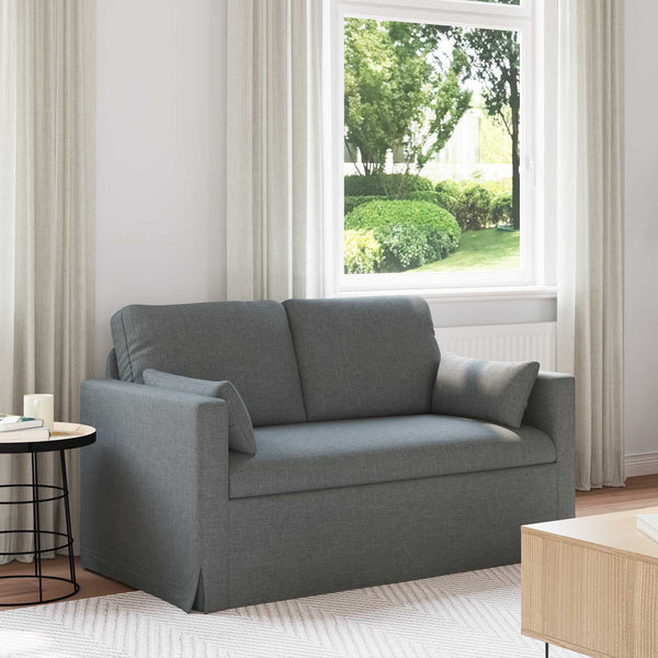 Dunkelgraues Stoffsofa 139 cm