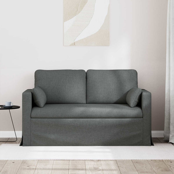 Dunkelgraues Stoffsofa 139 cm