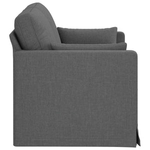 Dunkelgraues Stoffsofa 139 cm