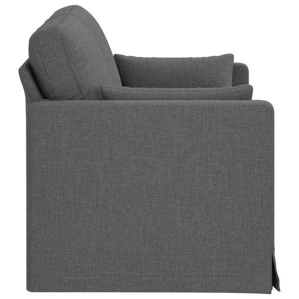 Dunkelgraues Stoffsofa 139 cm