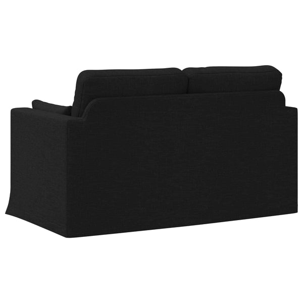 Schwarzes Stoffsofa 139 cm