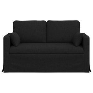 Schwarzes Stoffsofa 139 cm