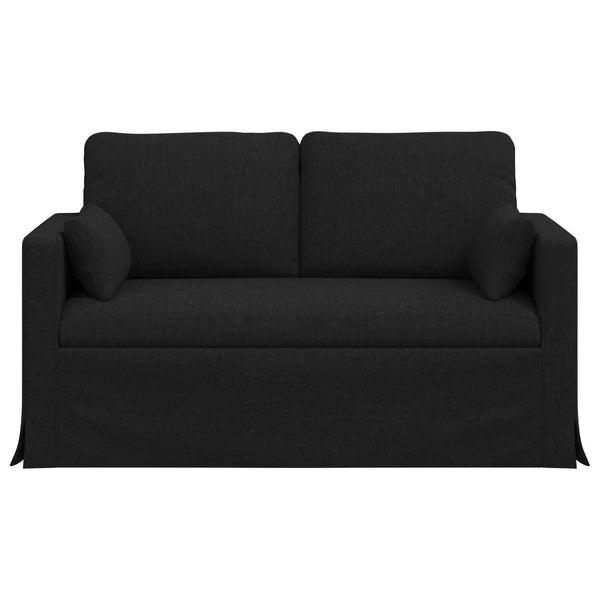 Schwarzes Stoffsofa 139 cm