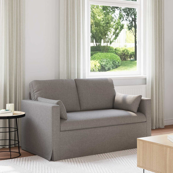 Taupe Stoff Sofa 139 cm