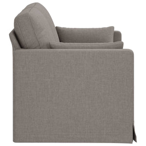 Taupe Stoff Sofa 139 cm