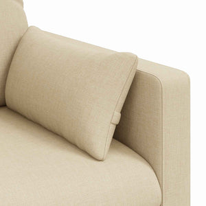 vidaXL Canapé Crème 139 x 78 x 80 cm Tissu