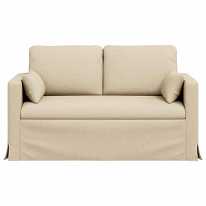 vidaXL Canapé Crème 139 x 78 x 80 cm Tissu