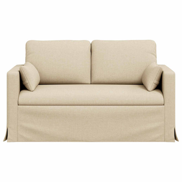vidaXL Canapé Crème 139 x 78 x 80 cm Tissu