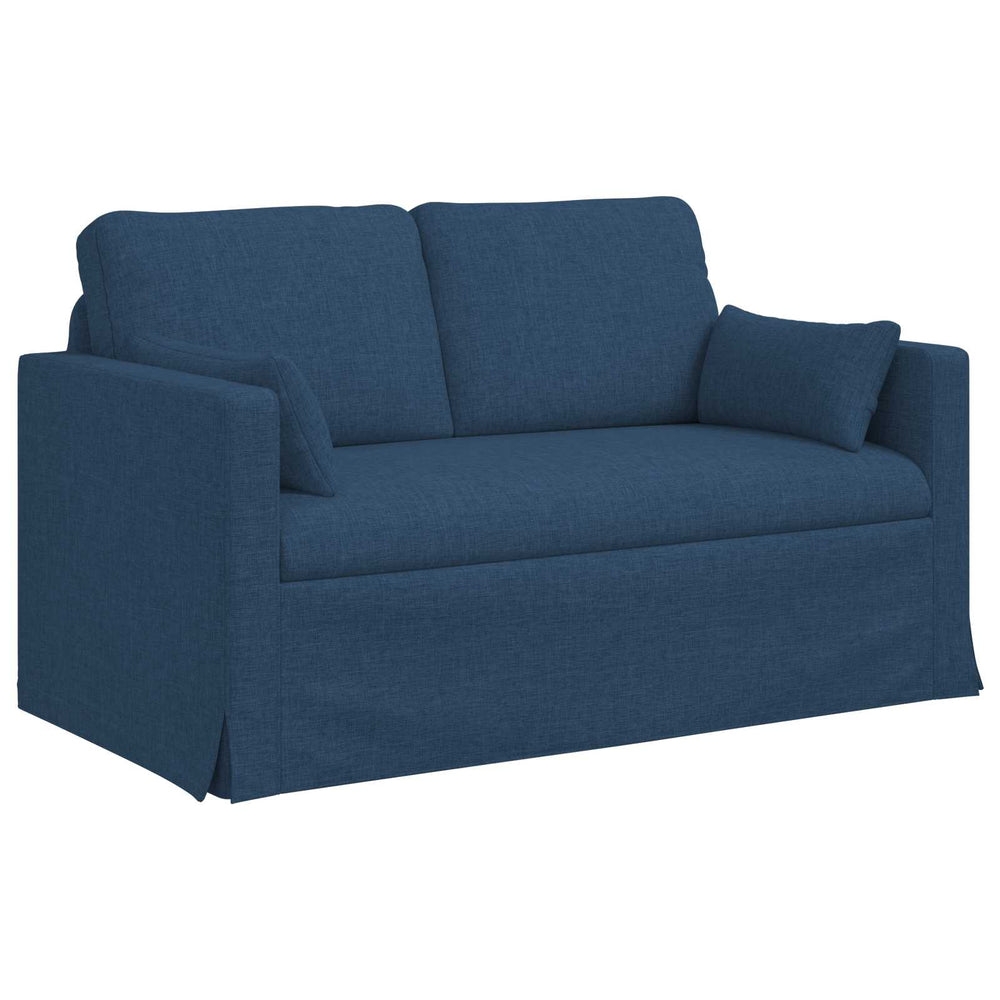 vidaXL Canapé bleu 139 x 78 x 80 cm Tissu