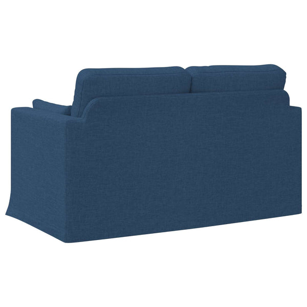 vidaXL Canapé bleu 139 x 78 x 80 cm Tissu