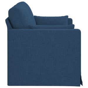 vidaXL Canapé bleu 139 x 78 x 80 cm Tissu