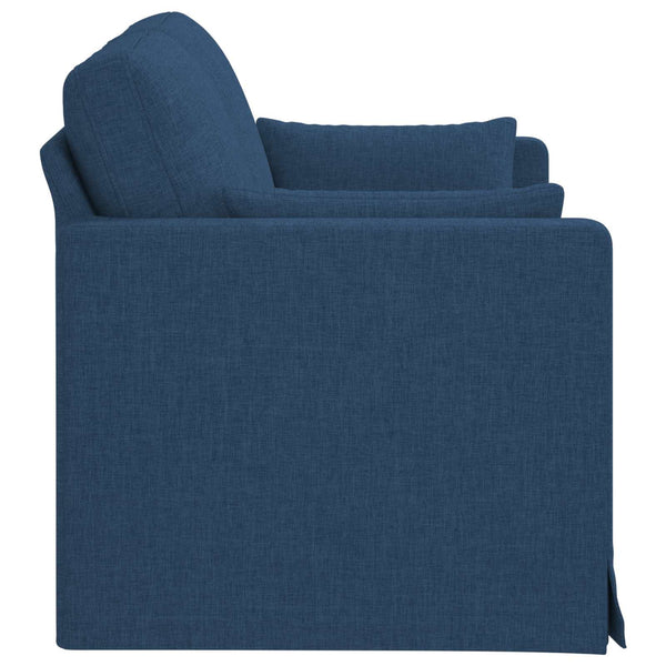 vidaXL Canapé bleu 139 x 78 x 80 cm Tissu