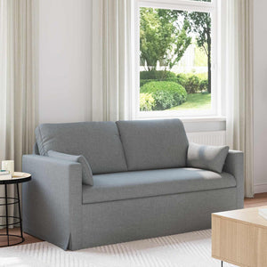 vidaXL Canapé gris clair 158 x 78 x 80 cm tissu
