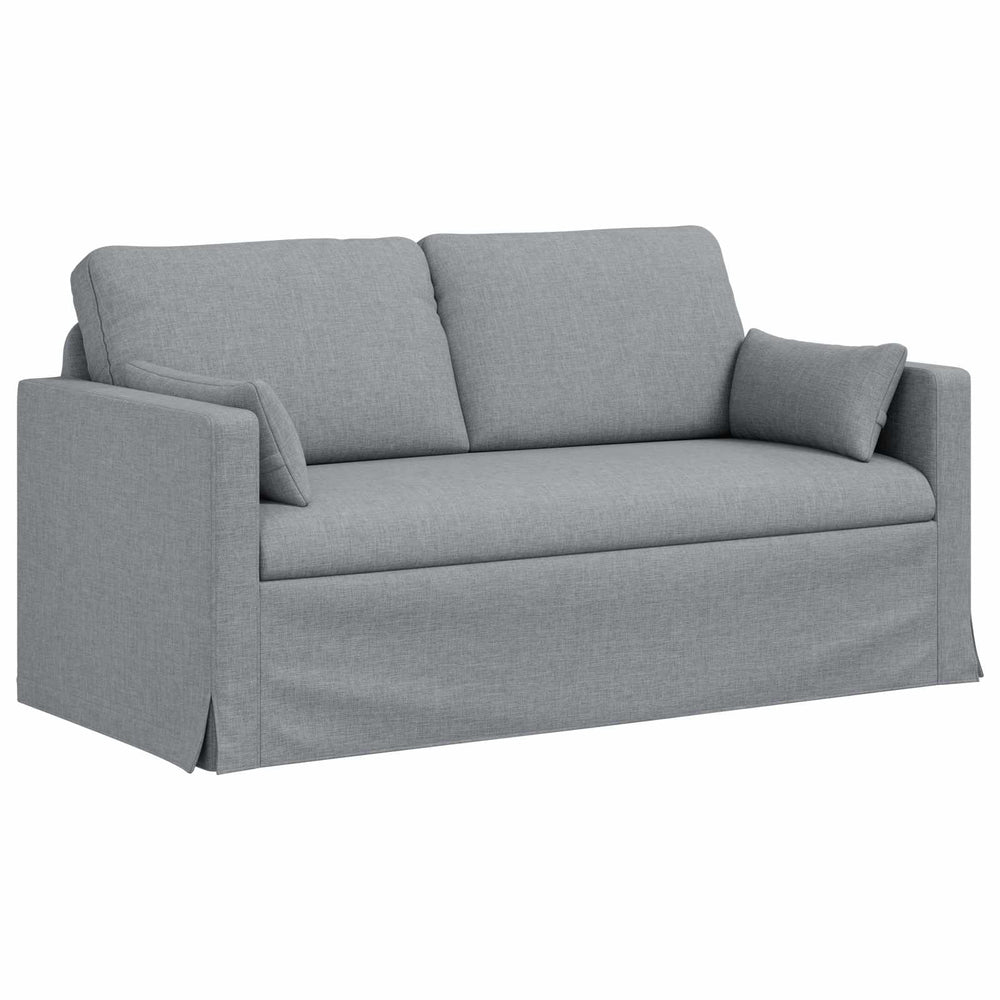 vidaXL Canapé gris clair 158 x 78 x 80 cm tissu