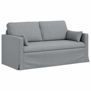 vidaXL Canapé gris clair 158 x 78 x 80 cm tissu