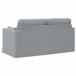 vidaXL Canapé gris clair 158 x 78 x 80 cm tissu