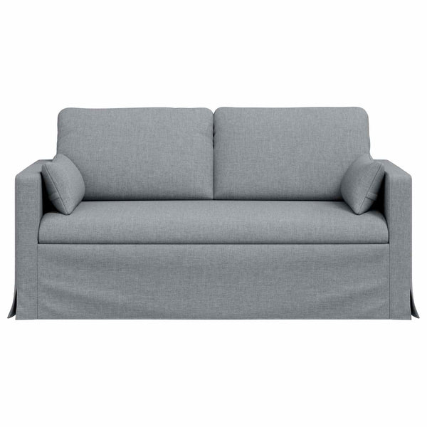 vidaXL Canapé gris clair 158 x 78 x 80 cm tissu