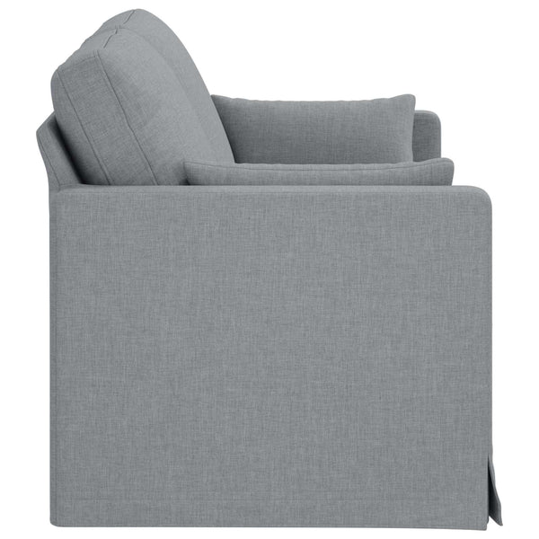 vidaXL Canapé gris clair 158 x 78 x 80 cm tissu