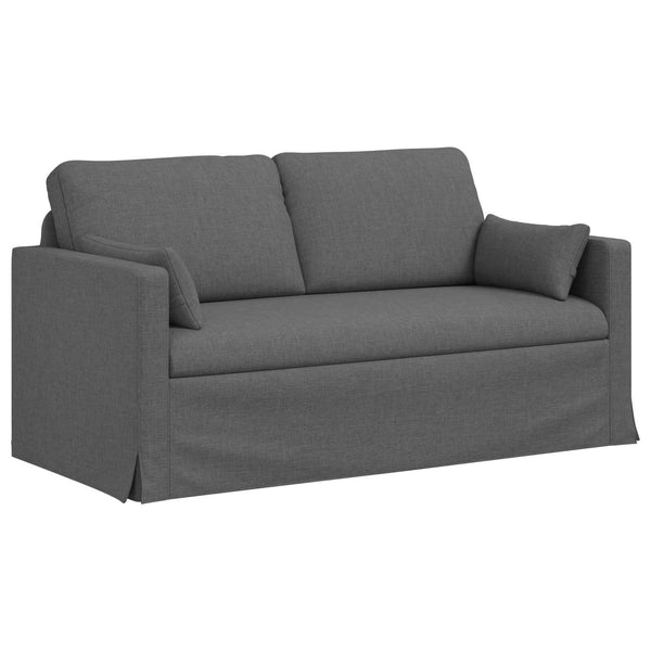 Dunkelgraues Stoffsofa 158 cm