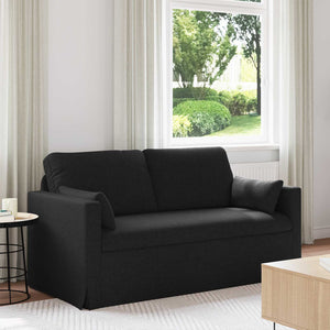 Schwarzes Stoffsofa 158 cm