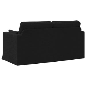 Schwarzes Stoffsofa 158 cm