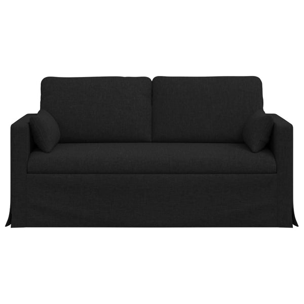 Schwarzes Stoffsofa 158 cm
